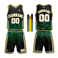 Custom Basketball Jersey Uniform Suit Printed Your Logo Name Number Black-Light Blue