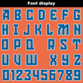 Custom Orange Blue Basketball Jersey Uniform Suit Printed Your Logo Name Number