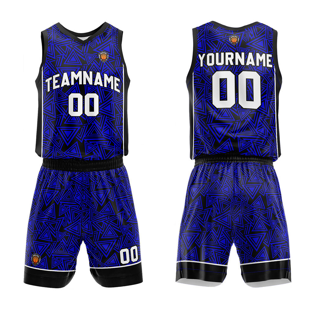 Custom Basketball Jersey Uniform Suit Printed Your Logo Name Number Royal