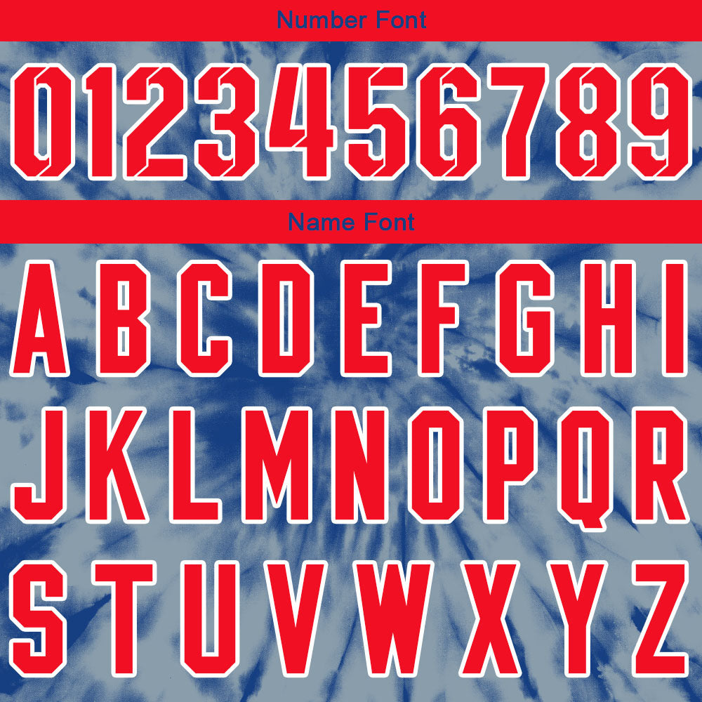 Custom Basketball Jersey Uniform Suit Printed Your Logo Name Number tie-dyed-Grey blue