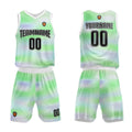 Custom Basketball Jersey Uniform Suit Printed Your Logo Name Number Green