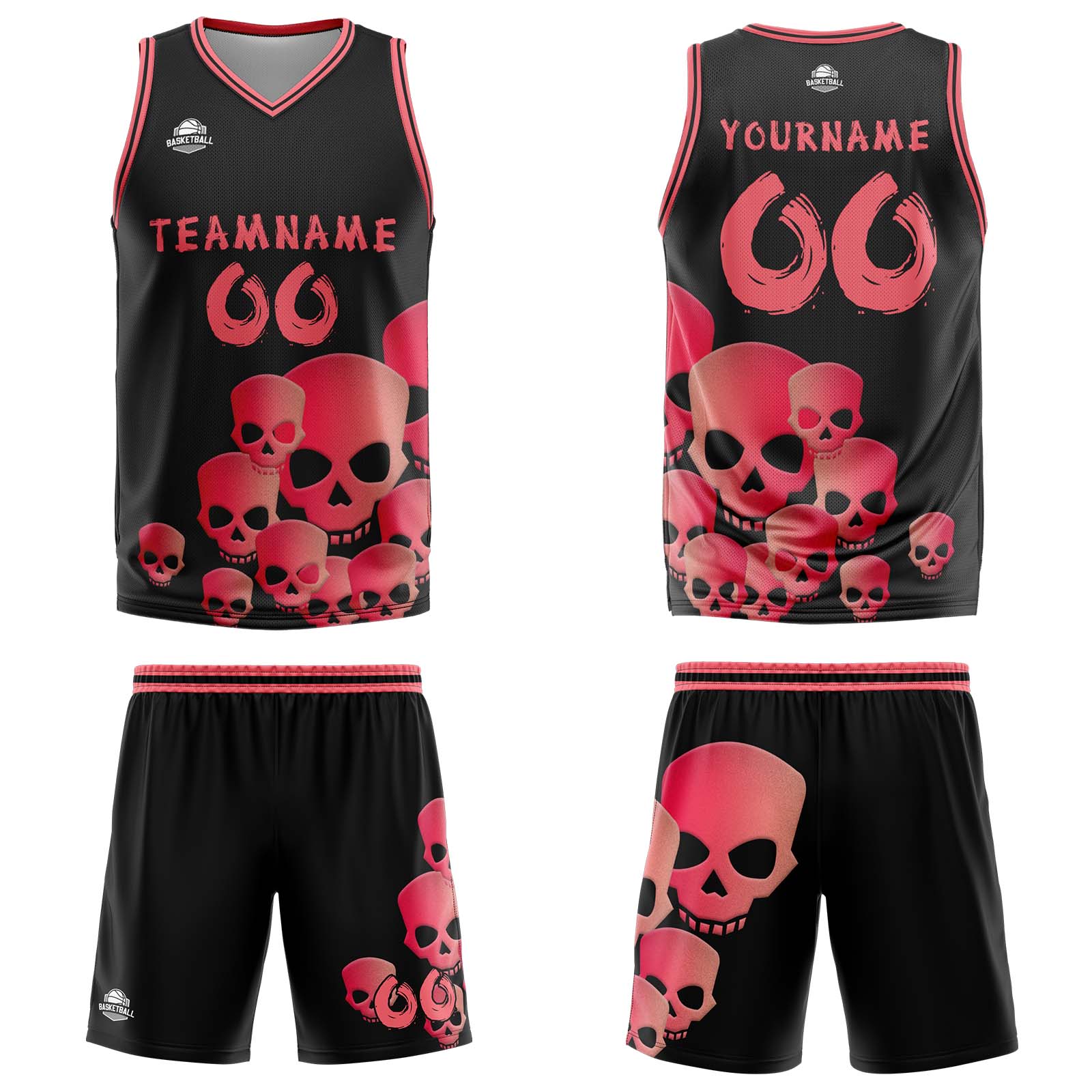 Custom Fluid Pink Basketball Jersey Uniform Suit Printed Your Logo Name Number