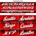 Custom Basketball Jersey Uniform Suit Printed Your Logo Name Number Acoustic wave-Red