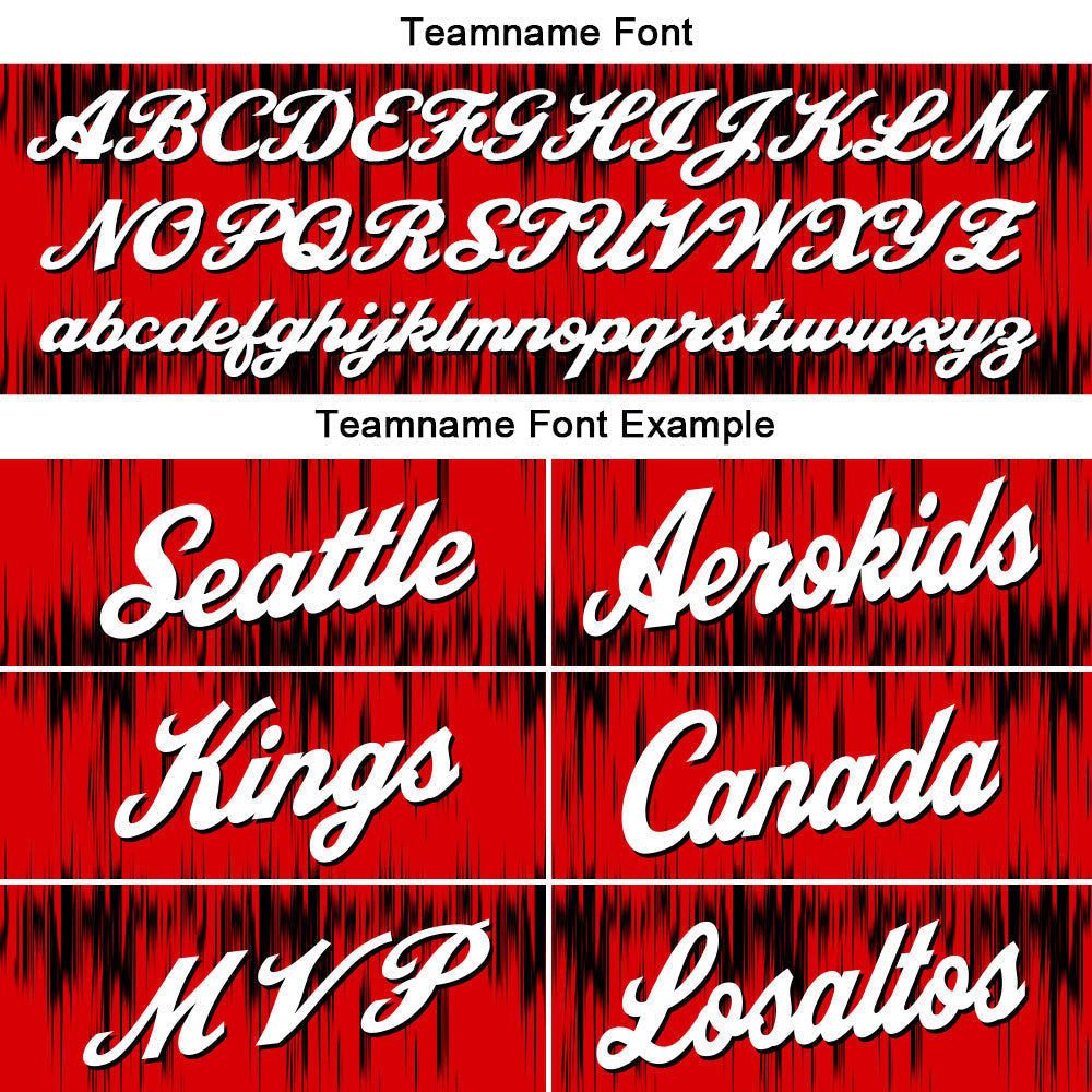 Custom Basketball Jersey Uniform Suit Printed Your Logo Name Number Acoustic wave-Red