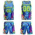 Custom Broken Neon Green Basketball Jersey Uniform Suit Printed Your Logo Name Number