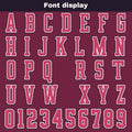 Custom Plum Red Basketball Jersey Uniform Suit Printed Your Logo Name Number