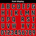Custom Red Basketball Jersey Uniform Suit Printed Your Logo Name Number