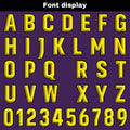 Custom Purple Yellow Basketball Jersey Uniform Suit Printed Your Logo Name Number