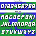 Custom Tie-dye Green Blue Basketball Jersey Uniform Suit Printed Your Logo Name Number
