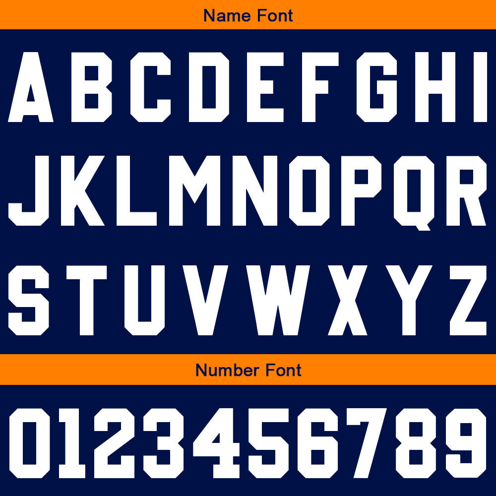 Custom Basketball Jersey Uniform Suit Printed Your Logo Name Number Navy-Orange