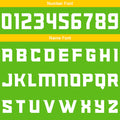 Custom Basketball Jersey Uniform Suit Printed Your Logo Name Number Green-Yellow
