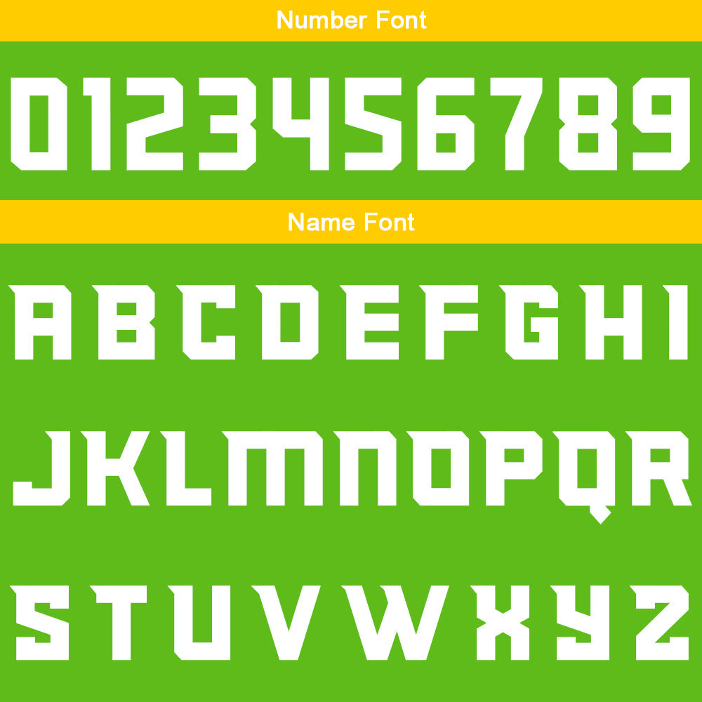 Custom Basketball Jersey Uniform Suit Printed Your Logo Name Number Green-Yellow