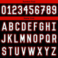 Custom Black Red Basketball Jersey Uniform Suit Printed Your Logo Name Number
