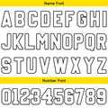 Custom Basketball Jersey Uniform Suit Printed Your Logo Name Number Yellow