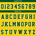 Custom Yellow Green Basketball Jersey Uniform Suit Printed Your Logo Name Number