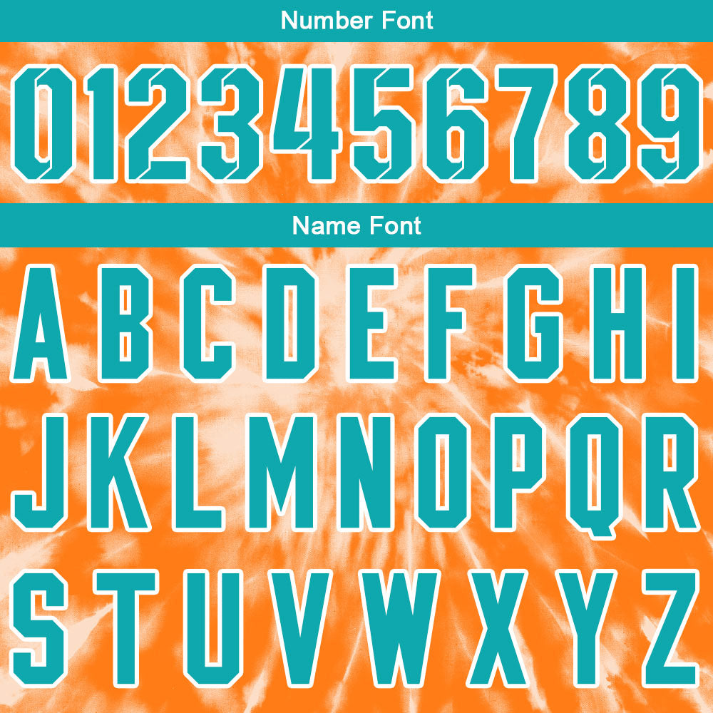Custom Basketball Jersey Uniform Suit Printed Your Logo Name Number tie-dyed-Orange