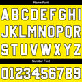 Custom Basketball Jersey Uniform Suit Printed Your Logo Name Number Yellow
