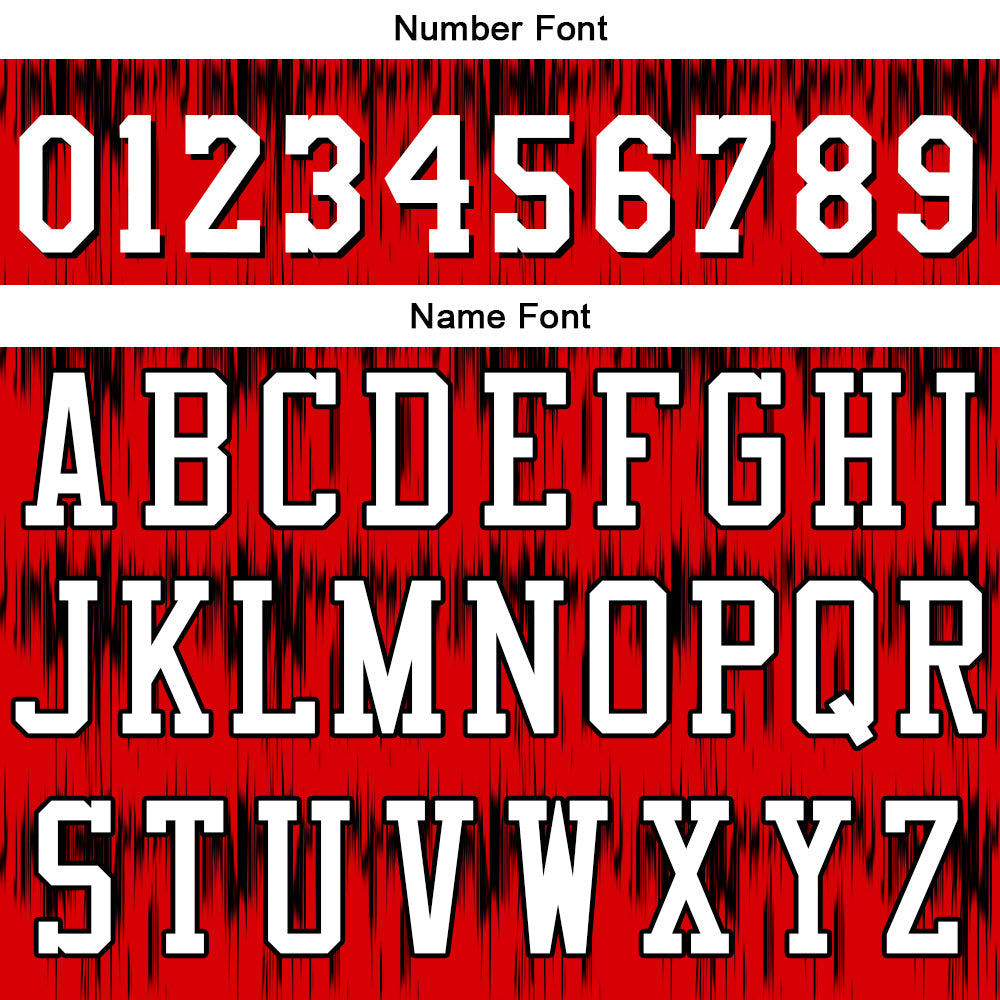 Custom Basketball Jersey Uniform Suit Printed Your Logo Name Number Acoustic wave-Red