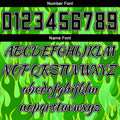 Custom Basketball Jersey Uniform Suit Printed Your Logo Name Number Flame&Green