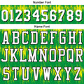 Custom Basketball Jersey Uniform Suit Printed Your Logo Name Number Acoustic wave-Green