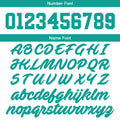 Custom Basketball Jersey Uniform Suit Printed Your Logo Name Number White&Aqua
