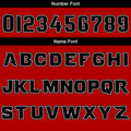 Custom Red Basketball Jersey Uniform Suit Printed Your Logo Name Number