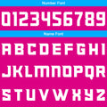 Custom Basketball Jersey Uniform Suit Printed Your Logo Name Number Hot Pink-Blue