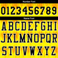 Custom Basketball Jersey Uniform Suit Printed Your Logo Name Number Acoustic wave-Yellow