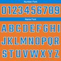 Custom Orange Blue Basketball Jersey Uniform Suit Printed Your Logo Name Number