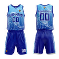 Custom Basketball Jersey Uniform Suit Printed Your Logo Name Number Royal