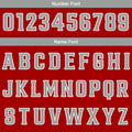 Custom Red Grey Basketball Jersey Uniform Suit Printed Your Logo Name Number