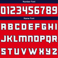 Custom Basketball Jersey Uniform Suit Printed Your Logo Name Number Red-Navy