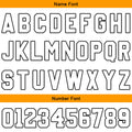Custom Basketball Jersey Uniform Suit Printed Your Logo Name Number Orange