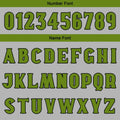 Custom Fluid Green Grey Basketball Jersey Uniform Suit Printed Your Logo Name Number