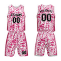 Custom Basketball Jersey Uniform Suit Printed Your Logo Name Number Pink