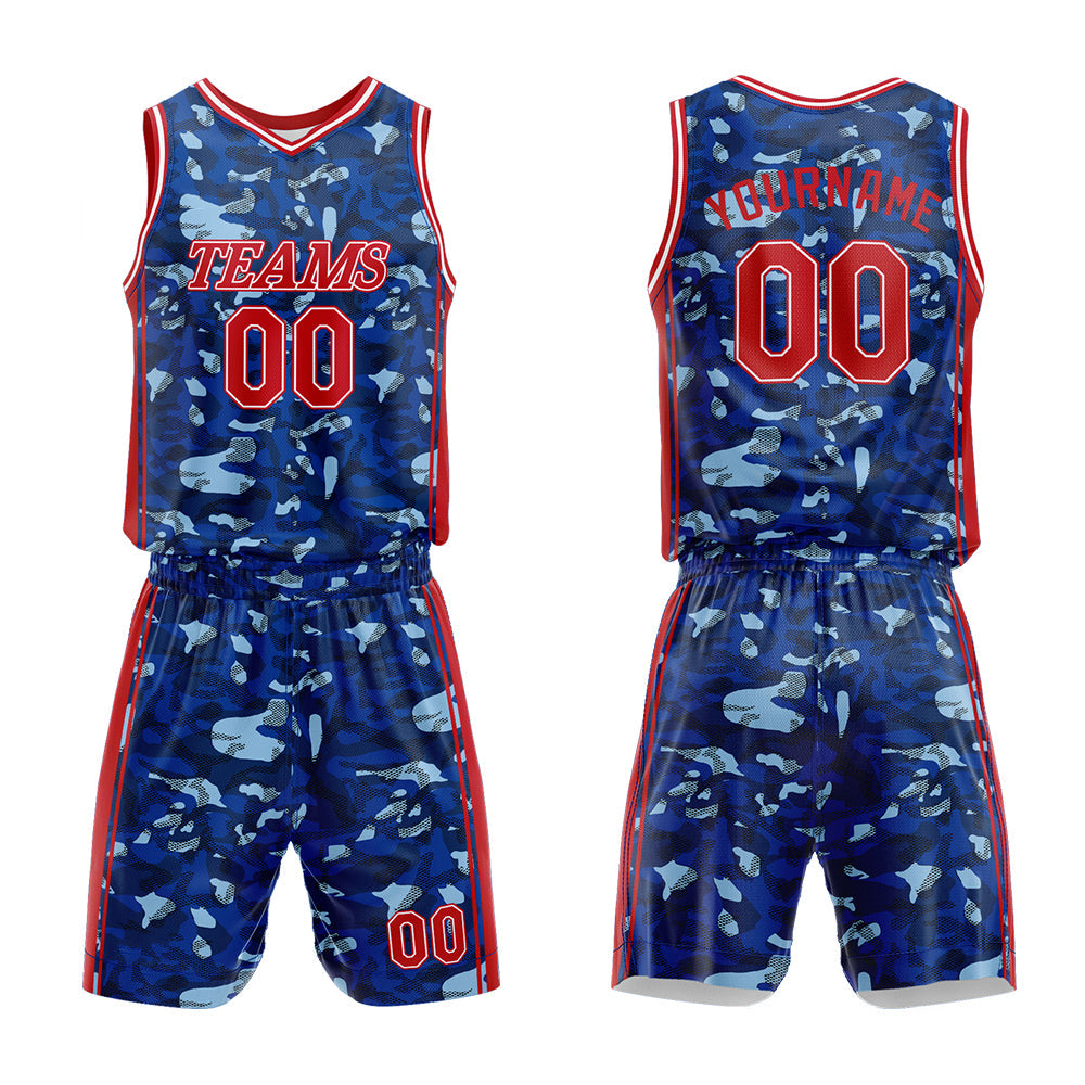 Custom Basketball Jersey Uniform Suit Printed Your Logo Name Number Dark Blue