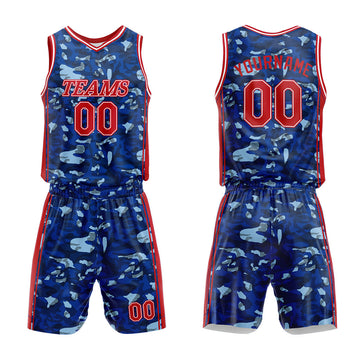 Custom Basketball Jersey Uniform Suit Printed Your Logo Name Number Dark Blue
