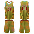 Custom Army Green Basketball Jersey Uniform Suit Printed Your Logo Name Number