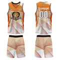 Custom Orange Basketball Jersey Uniform Suit Printed Your Logo Name Number