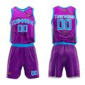Custom Basketball Jersey Uniform Suit Printed Your Logo Name Number Purple