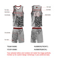 Custom Gray Black Basketball Jersey Uniform Suit Printed Your Logo Name Number