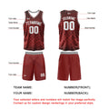 Custom Red Basketball Jersey Uniform Suit Printed Your Logo Name Number