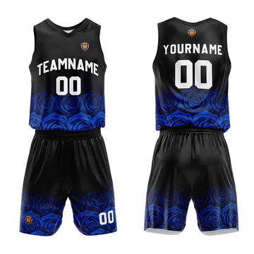 Custom Basketball Jersey Uniform Suit Printed Your Logo Name Number Royal
