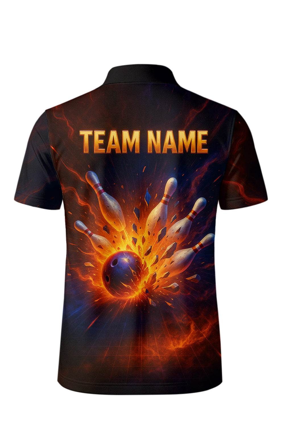Fiery Impact Explosion Power Bowling Jersey