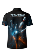 Cosmic Vortex Energy Trails Bowling Jersey