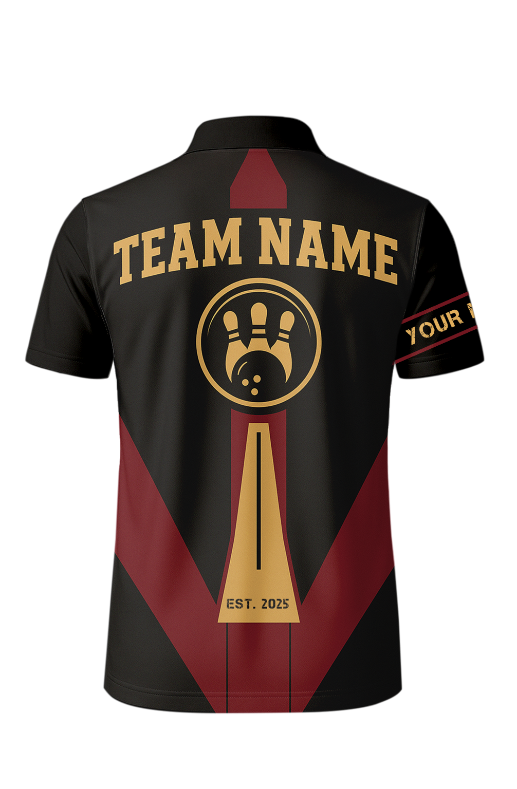Geometric Color Panel Stripes Bowling Jersey