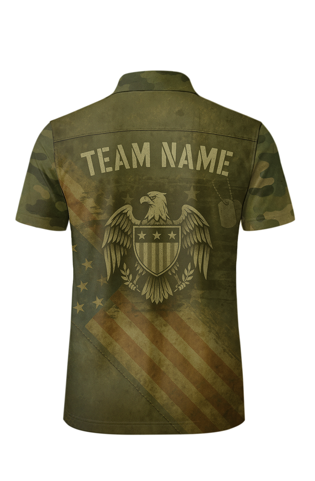 Military Camouflage Tactical Force Bowling Jersey