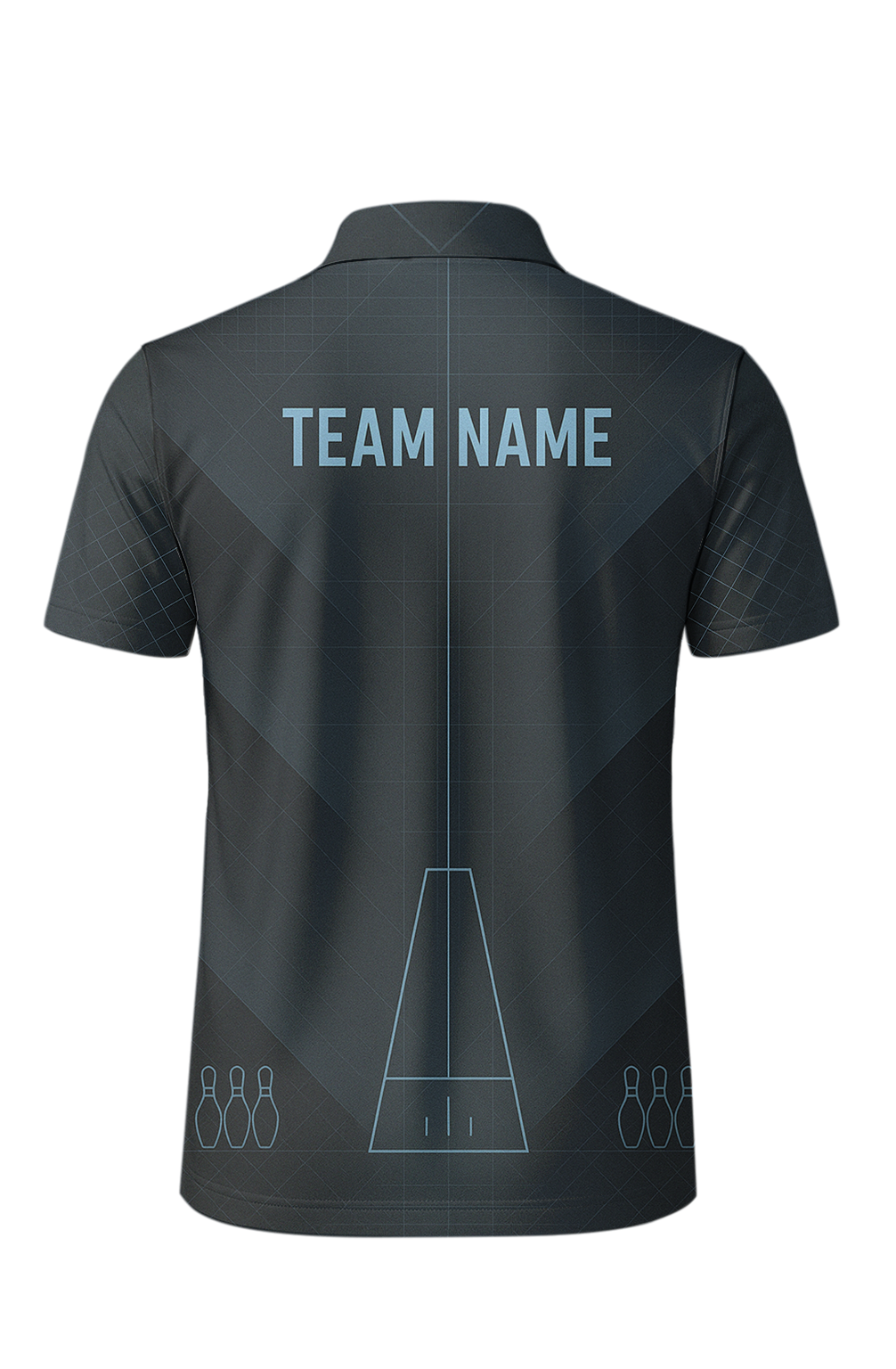 Minimalist Lane Diagram Grid Bowling Jersey