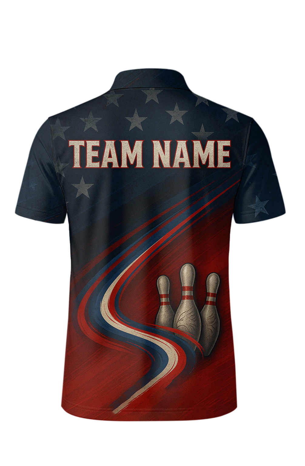 Stars Stripes Patriotic Eagle Bowling Jersey