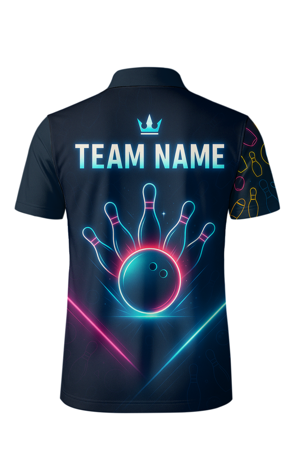 Energetic Neon Lightning Bowling Jersey